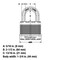 Master Lock 1-9/16 in. H X 11/16 in. W X 1-3/4 in. L Steel Dual Ball Bearing Locking Weather-Resista M1XKADLJCCSEN - alternate 7